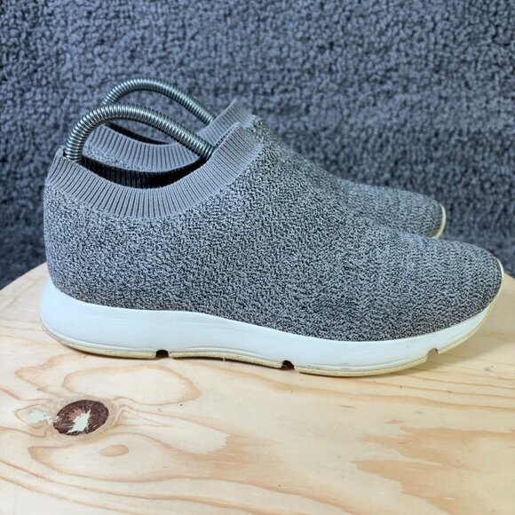 Vince Theroux Knit Sock Sneakers Womens 7.5 Gray Slip On Low Top Casual Shoes - Picture 3 of 7